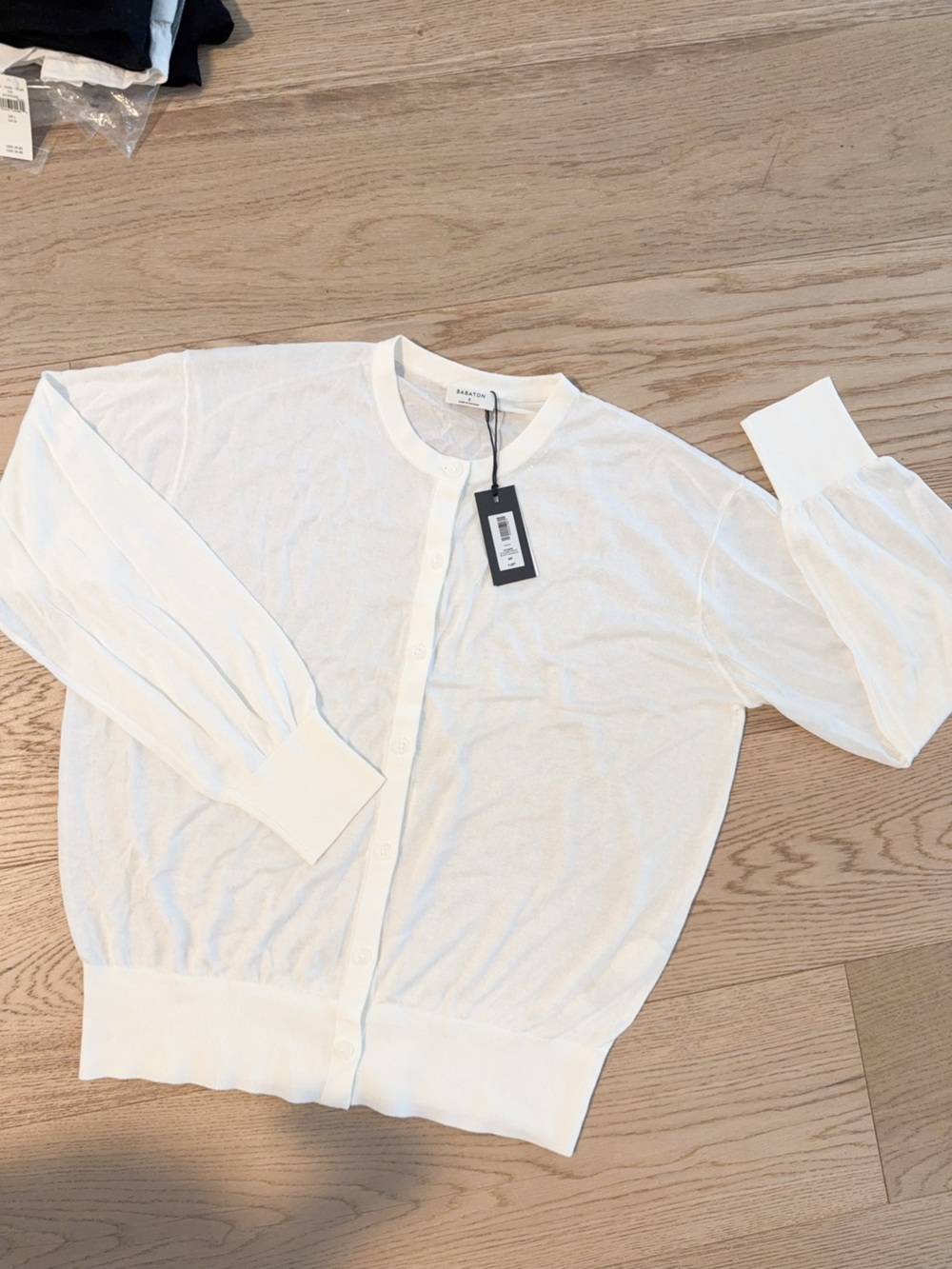 NWT 130251 Aritzia acumen clouded white S